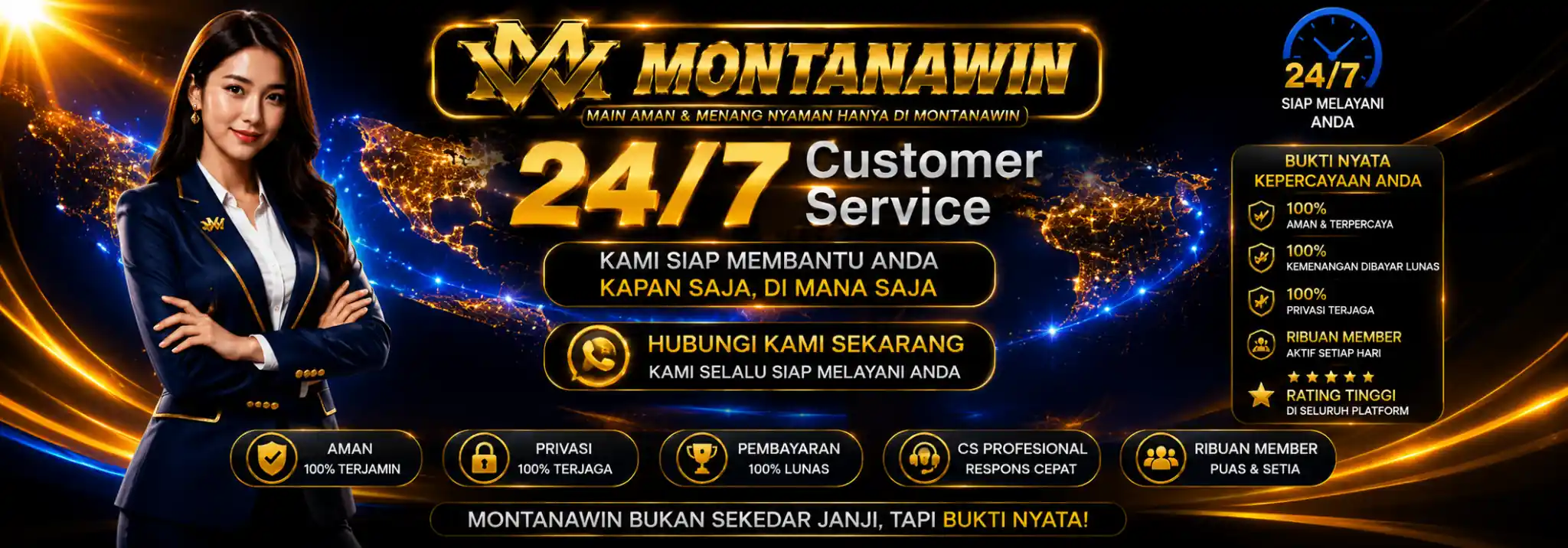 Cutomer Servis 24/7 Siap Melayani